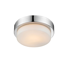  1270-09 CH - Multi-Family CH Flush Mount in Chrome with Opal Glass Shade